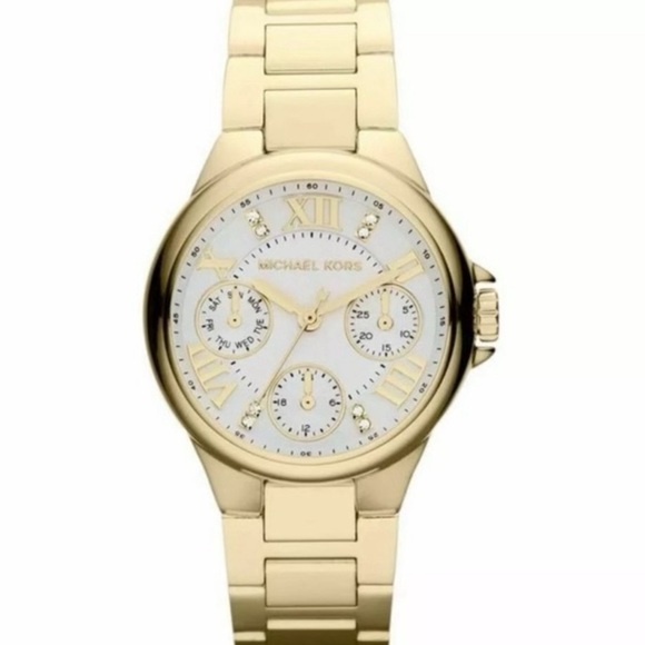 Michael Kors MK-5759 Gold Stainless Steel Watch - Picture 1 of 9